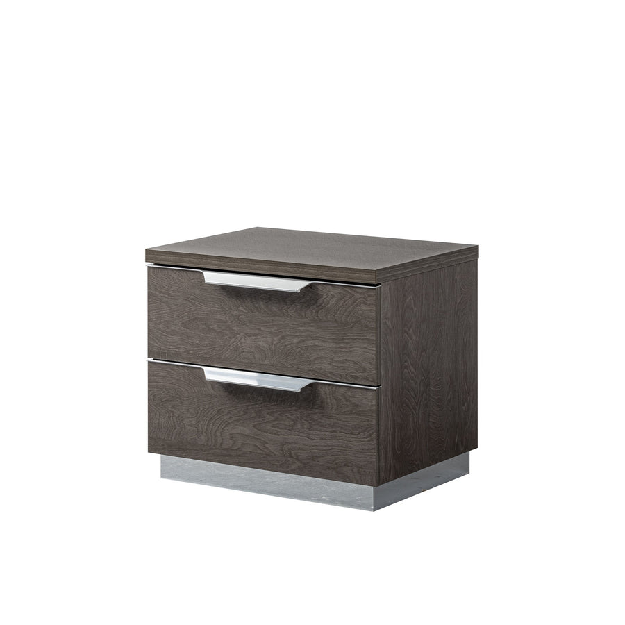 Kroma Bedside Cabinet - Mini Night Table Silver Birch - Silver Birch
