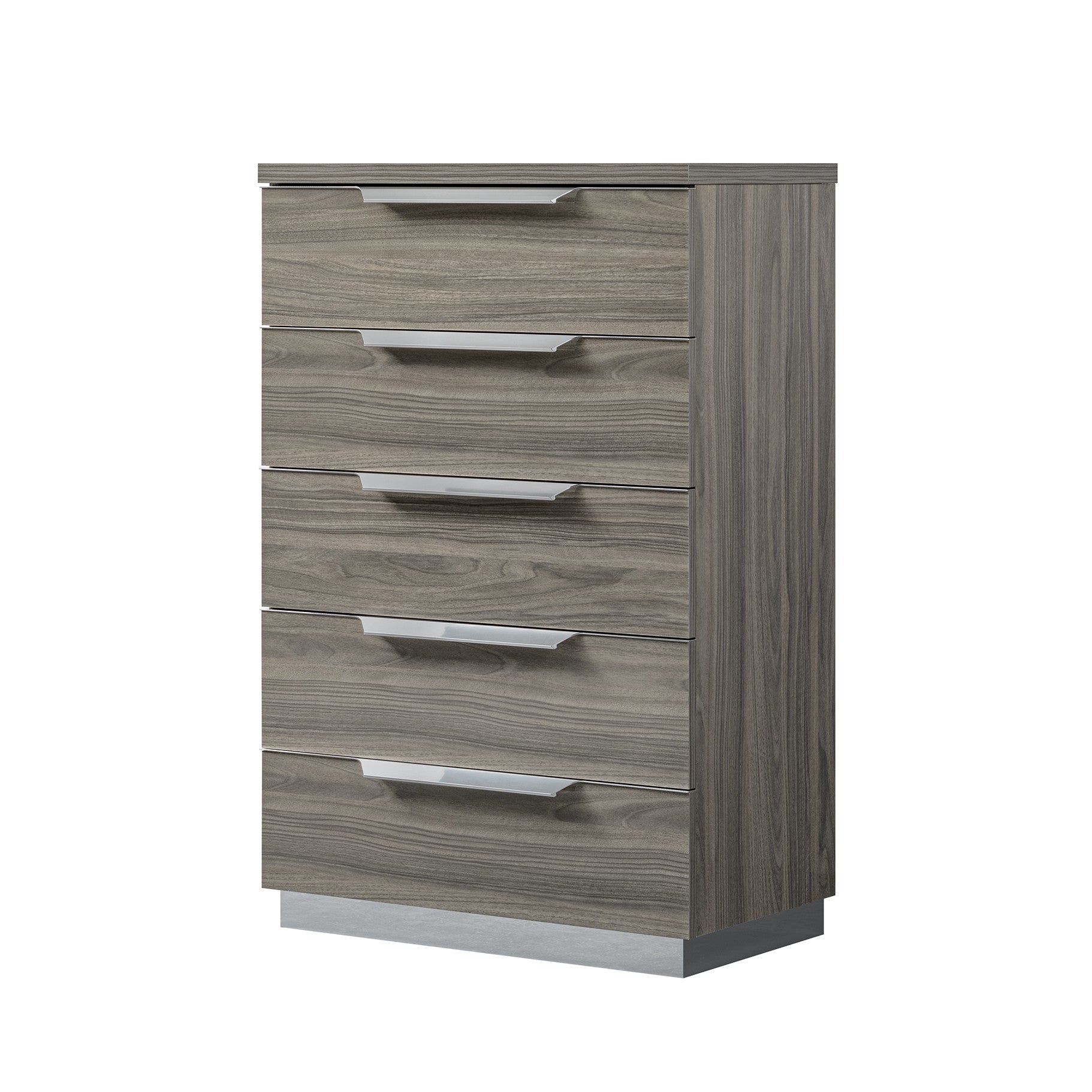 Kroma Tall 5 Drawer Cabinet - 5 Drawer Tallboy Venetian Grey - Venetian Grey Sterling Home 1
