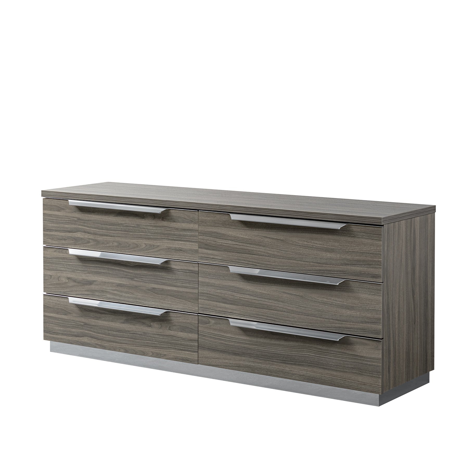 Kroma 6 Drawer Cabinet - 6 Drawer Double Dresser Venetian Grey - Venetian Grey Sterling Home 1