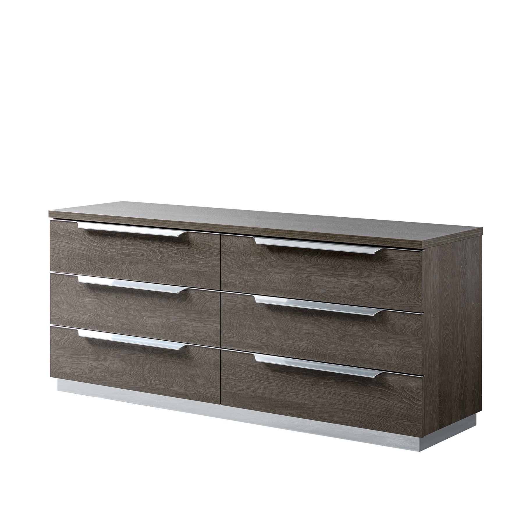 Kroma 6 Drawer Cabinet - 6 Drawer Double Dresser Silver Birch - Silver Birch Sterling Home 1