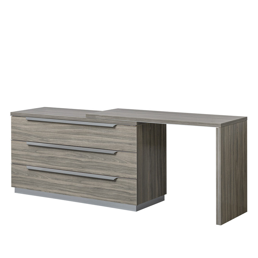 Kroma 3 Drawer Cabinet - Toilette 3 Drawer Dresser Venetian Grey - Venetian Grey Sterling Home 1