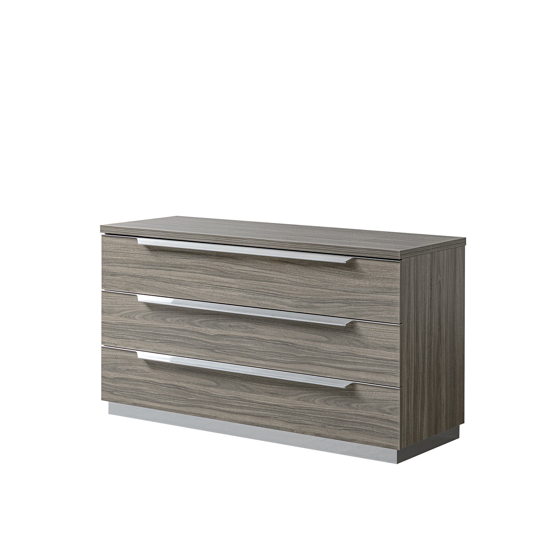 Kroma 3 Chest of Drawers - 3 Drawer Single Dresser Venetian Grey - Venetian Grey Sterling Home 1