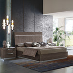 Kroma Bedframe with Led Light - Bed Wooden Headboard with LED Light - 180 x 200cm Venetian Grey - Super King - Venetian Grey Sterling Home 2