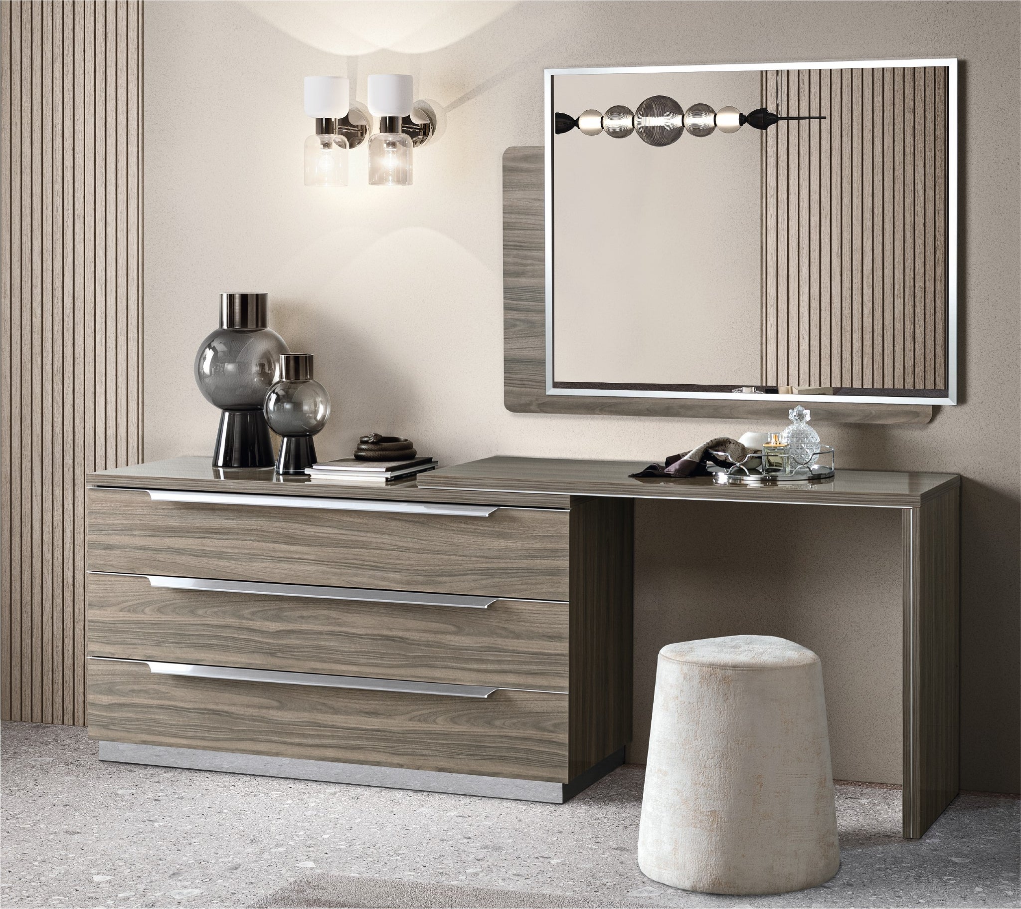 Kroma 3 Drawer Cabinet - Toilette 3 Drawer Dresser Silver Birch - Silver Birch Sterling Home 2