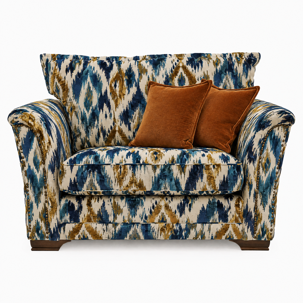 Burton Loveseat - Snuggler Grade G Loveseats Sterling Home 5 4042 : Kingfisher Laverton Velvet