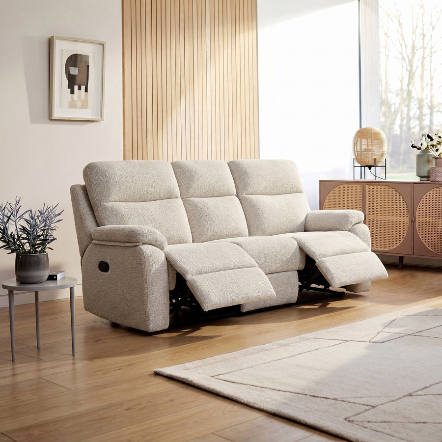 G Plan Kingsbury 3 Seater Curved Recliner Sofa - 3 Seater Power Recliner Curved Sofa Headrest + Lumbar with USB Grade L - Power with Power Headrest, Lumbar & USB 3 Seater Sofas Sterling Home 2
