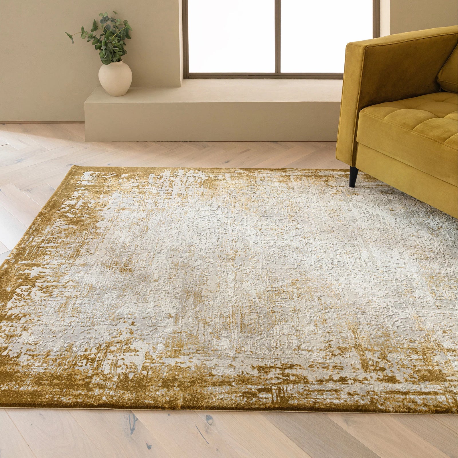 Karis Border Gold Rug - Border Gold   - 120cm x 170cm