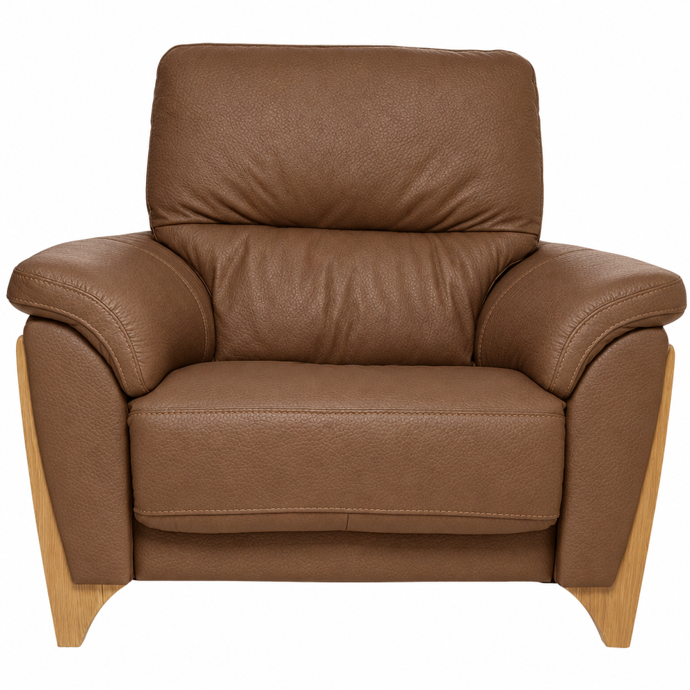 Ercol Enna Armchair - Armchair Leather Armchairs Sterling Home 1 CM - Clear Matt L1102