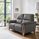 Ercol Enna 3 Seater Recliner Sofa - Medium Recliner Sofa Leather — CM - Clear Matt / L1103, gallery image 1