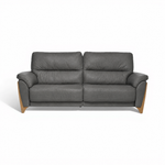Ercol Enna 3 Seater Recliner Sofa - Medium Recliner Sofa Leather 3 Seater Sofas Sterling Home 2 CM - Clear Matt L1103