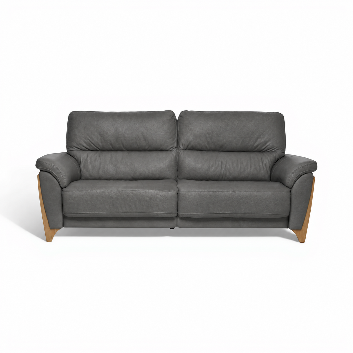 Ercol Enna 3 Seater Recliner Sofa - Medium Recliner Sofa Leather 3 Seater Sofas Sterling Home 2 CM - Clear Matt L1103