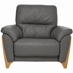 Ercol Enna Armchair - Armchair Leather Armchairs Sterling Home 5 CM - Clear Matt L1103