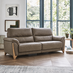 Ercol Enna 3 Seater Sofa - Medium Sofa Leather — CM - Clear Matt / L1501, gallery image 1
