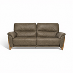 Ercol Enna 4 Seater Sofa - Large Sofa Leather 4 Seater Sofas Sterling Home 3 CM - Clear Matt L1501