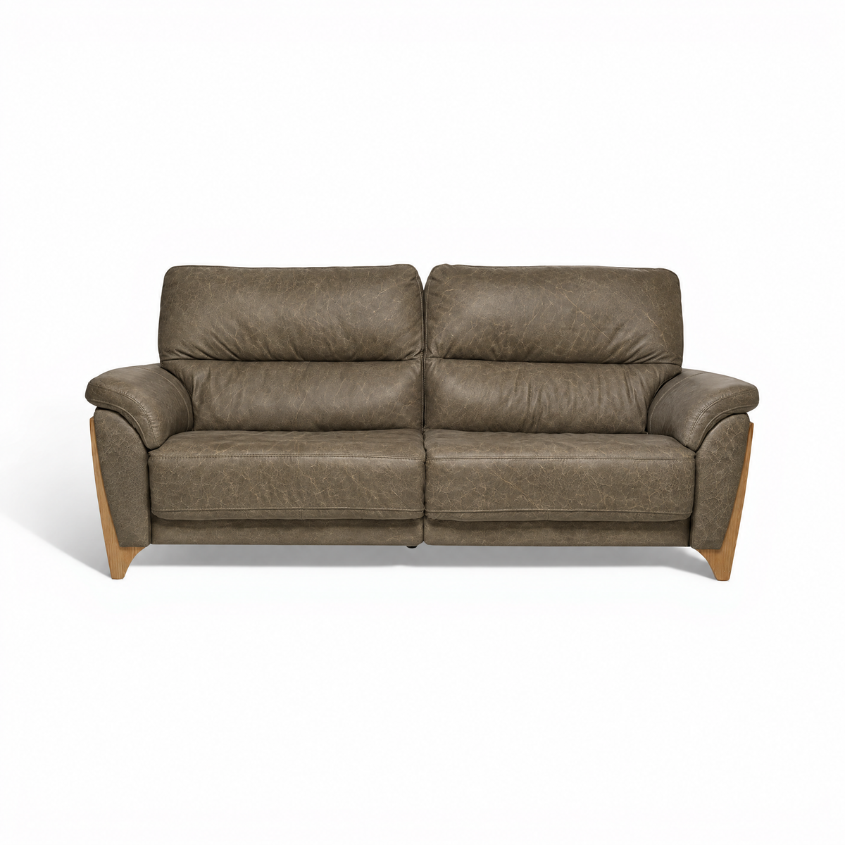 Ercol Enna 3 Seater Recliner Sofa - Medium Recliner Sofa Leather 3 Seater Sofas Sterling Home 3 CM - Clear Matt L1501
