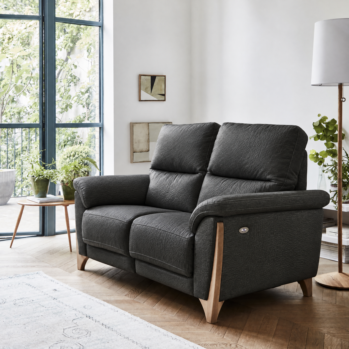 Ercol Enna 3 Seater Recliner Sofa - Medium Recliner Sofa Leather — CM - Clear Matt / L1502, gallery image 1