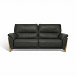 Ercol Enna 4 Seater Sofa - Large Sofa Leather 4 Seater Sofas Sterling Home 4 CM - Clear Matt L1502