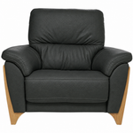 Ercol Enna Armchair - Armchair Leather Armchairs Sterling Home 3 CM - Clear Matt L1502