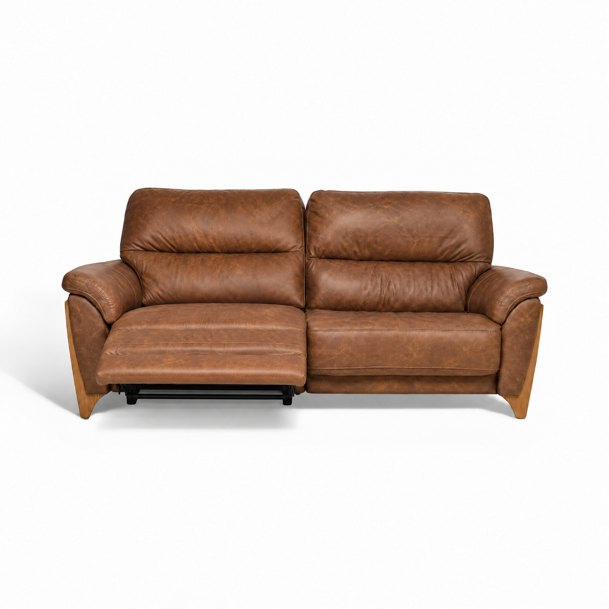 Ercol Enna 3 Seater Recliner Sofa - Medium Recliner Sofa Leather — CM - Clear Matt / L1503, gallery image 2