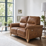 Ercol Enna 3 Seater Recliner Sofa - Medium Recliner Sofa Leather — CM - Clear Matt / L1503, gallery image 1