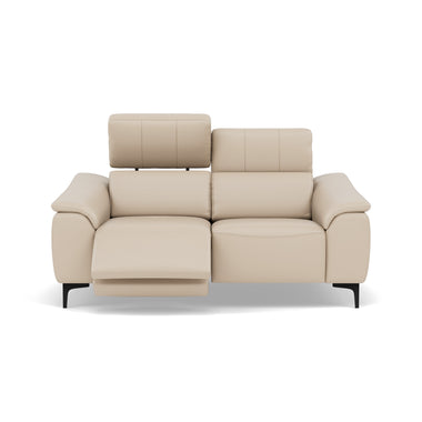 Nicoletti La Scala 2 Seater Sofa Power Recliner Lumbar Support - 2 Seater Sofa Power Recl Lumber Support CK Botero - Power With Power Headrest Footrest Lumbar & USB Sterling Home 2 Botero 2156 Crema