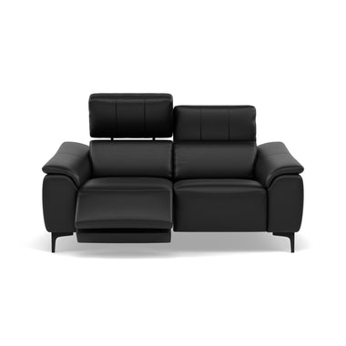 Nicoletti La Scala 2 Seater Sofa Power Recliner Lumbar Support - 2 Seater Sofa Power Recl Lumber Support CK Botero - Power With Power Headrest Footrest Lumbar & USB Sterling Home 7 Botero 2154 Nero
