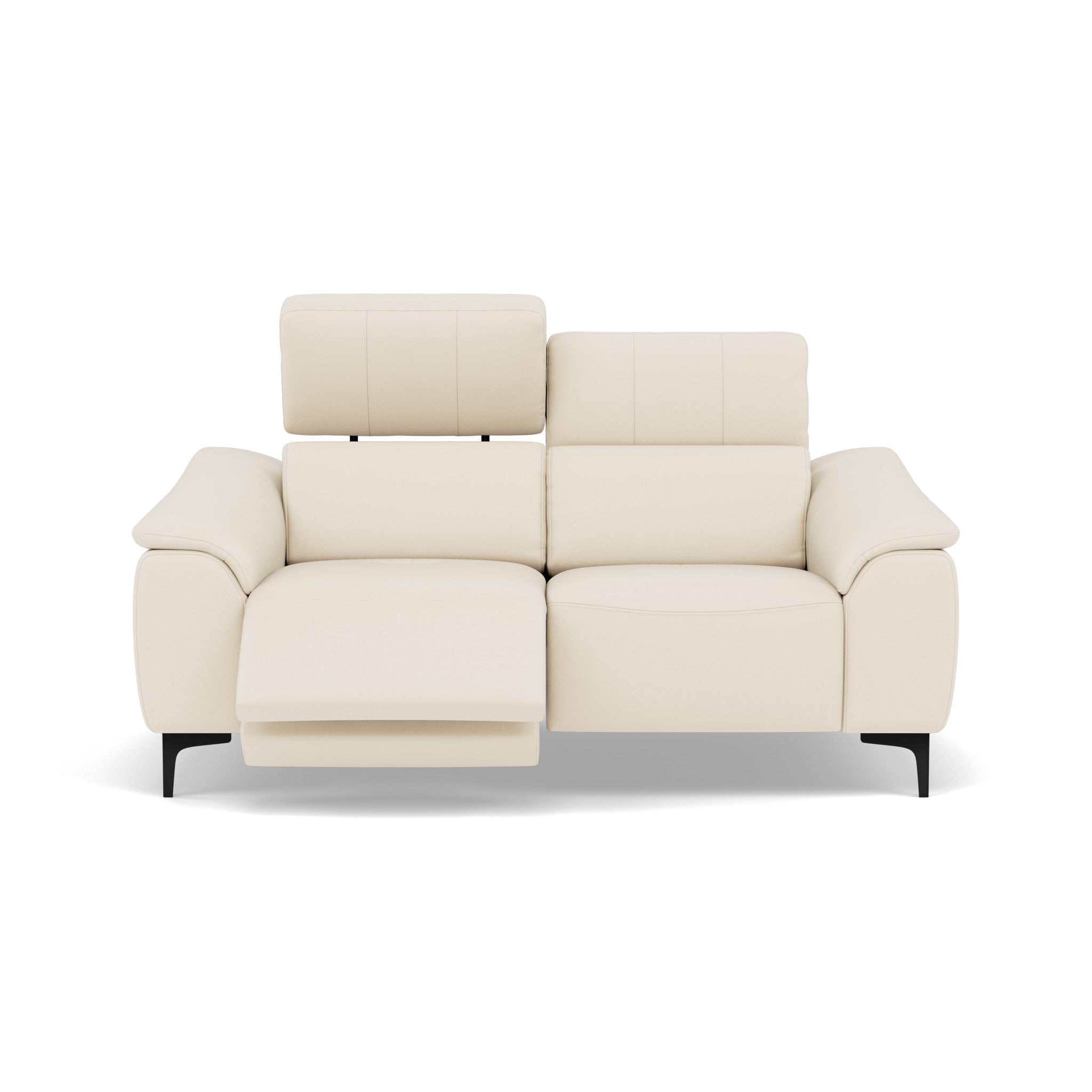 Nicoletti La Scala 2 Seater Sofa Power Recliner Lumbar Support - 2 Seater Sofa Power Recl Lumber Support CB Torello - Power With Power Headrest Footrest Lumbar & USB Sterling Home 1 Torello PS Bianco 93