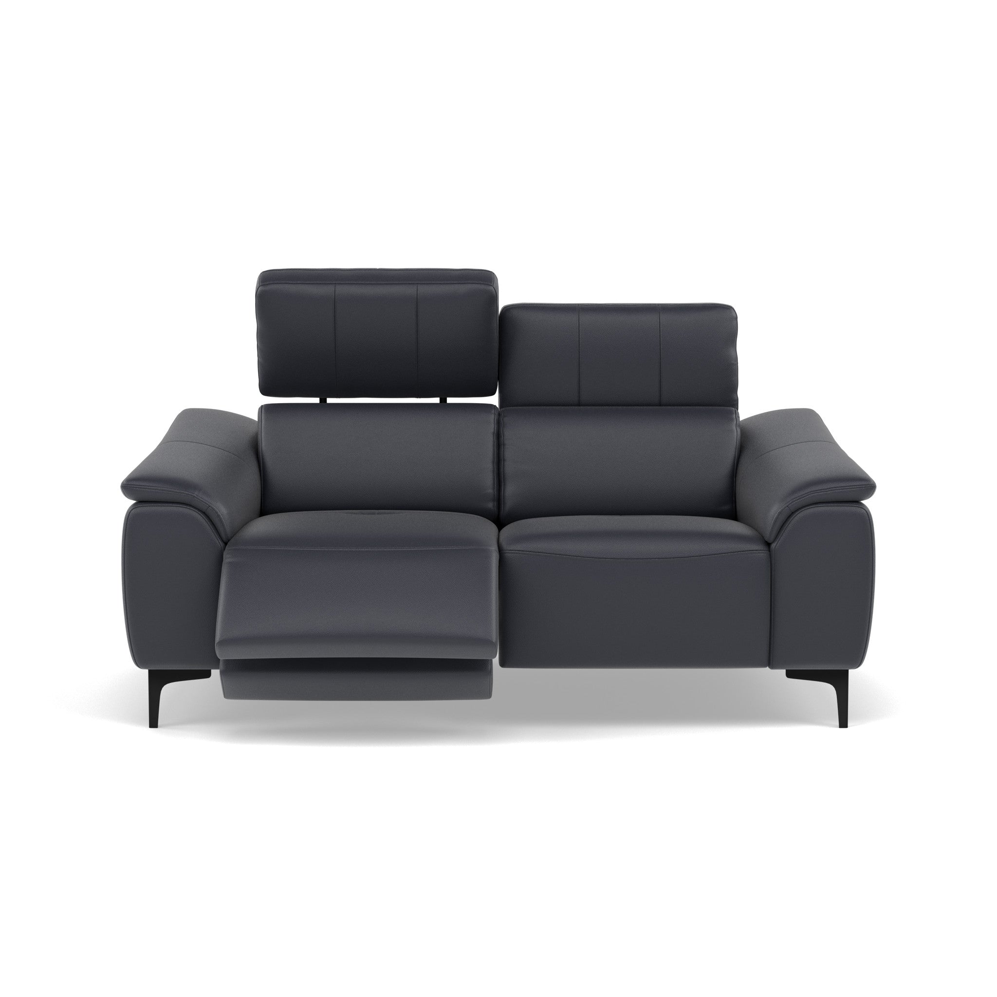 Nicoletti La Scala 2 Seater Sofa Power Recliner Lumbar Support - 2 Seater Sofa Power Recl Lumber Support CB Torello - Power With Power Headrest Footrest Lumbar & USB Sterling Home 7 Torello PS Blu -S 81