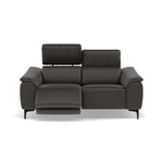 Nicoletti La Scala 2 Seater Sofa Power Recliner Lumbar Support - 2 Seater Sofa Power Recl Lumber Support CB Torello - Power With Power Headrest Footrest Lumbar & USB Sterling Home 6 Torello PS Chocol -S 91
