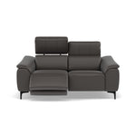 Nicoletti La Scala 2 Seater Sofa Power Recliner Lumbar Support - 2 Seater Sofa Power Recl Lumber Support CB Torello - Power With Power Headrest Footrest Lumbar & USB Sterling Home 9 Torello PS Grigio Scuro 327