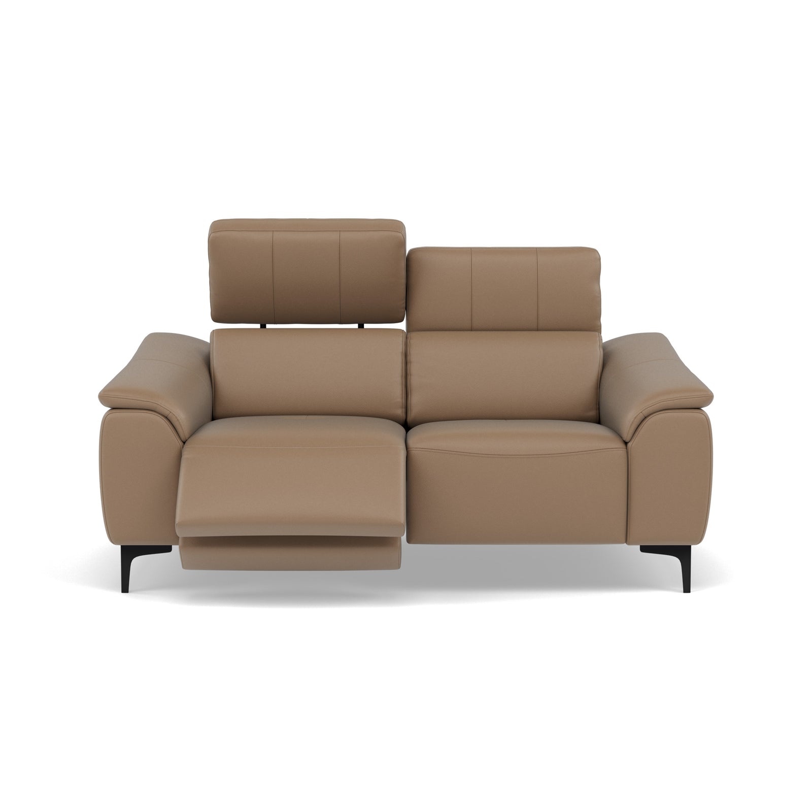Nicoletti La Scala 2 Seater Sofa Power Recliner Lumbar Support - 2 Seater Sofa Power Recl Lumber Support CB Torello - Power With Power Headrest Footrest Lumbar & USB Sterling Home 10 Torello PS 312 Taupe