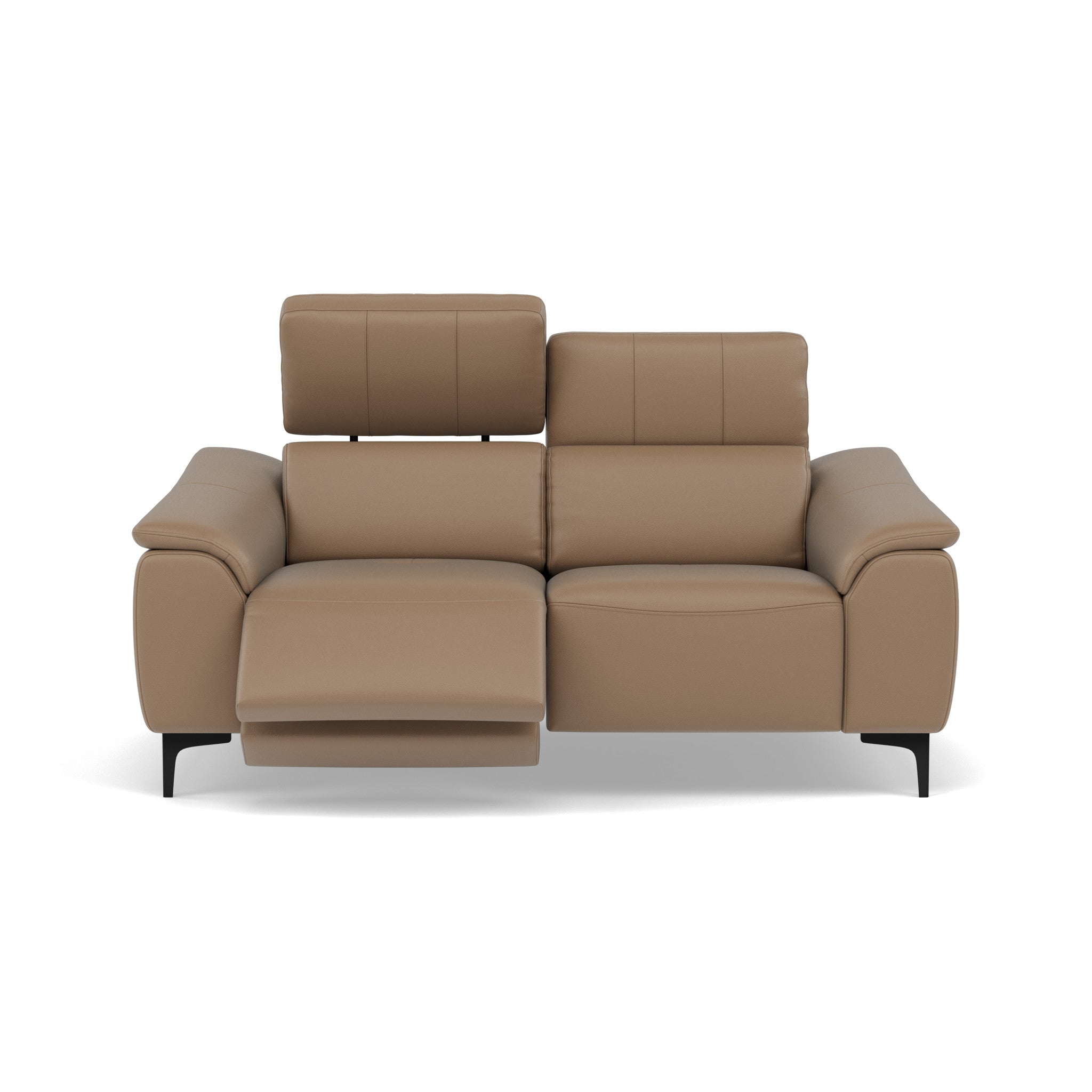 Nicoletti La Scala 2 Seater Sofa Power Recliner Lumbar Support - 2 Seater Sofa Power Recl Lumber Support CB Torello - Power With Power Headrest Footrest Lumbar & USB Sterling Home 10 Torello PS 312 Taupe