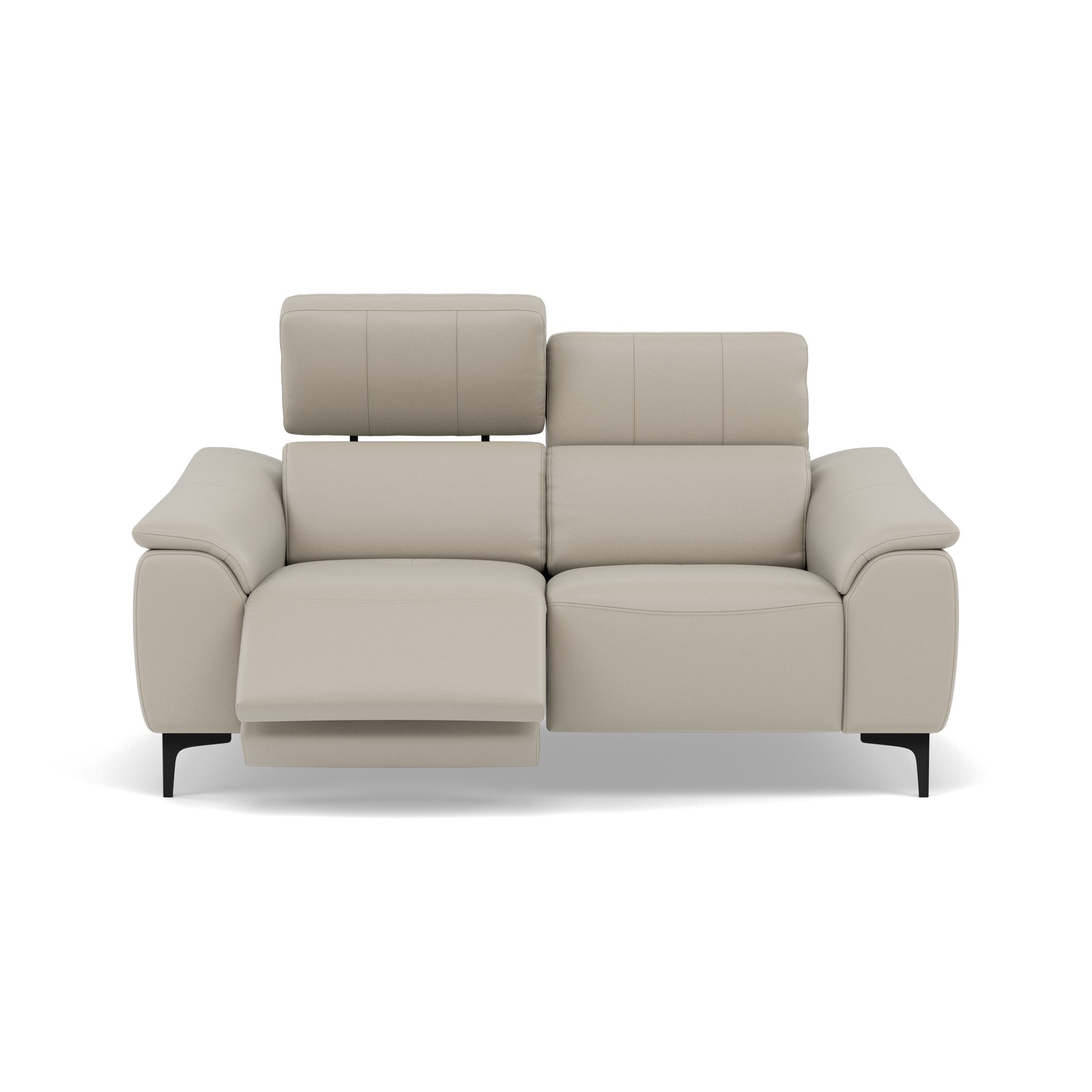 Nicoletti La Scala 2 Seater Sofa Power Recliner Lumbar Support - 2 Seater Sofa Power Recl Lumber Support CB Torello - Power With Power Headrest Footrest Lumbar & USB Sterling Home 8 Torello PS Tortora 328