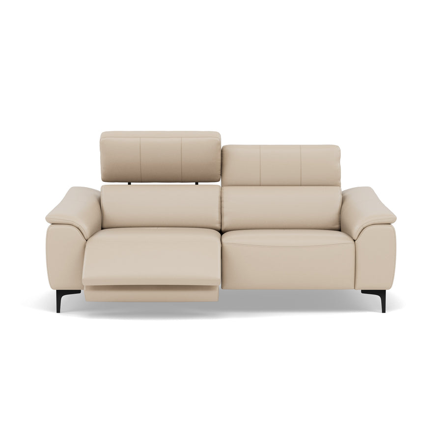 Nicoletti La Scala 3 Seater Sofa Power Recliner Lumbar Support - 3 Seater Sofa Power Recl Lumber Support CK Botero - Power With Power Headrest Footrest Lumbar & USB Sterling Home 2 Botero 2156 Crema