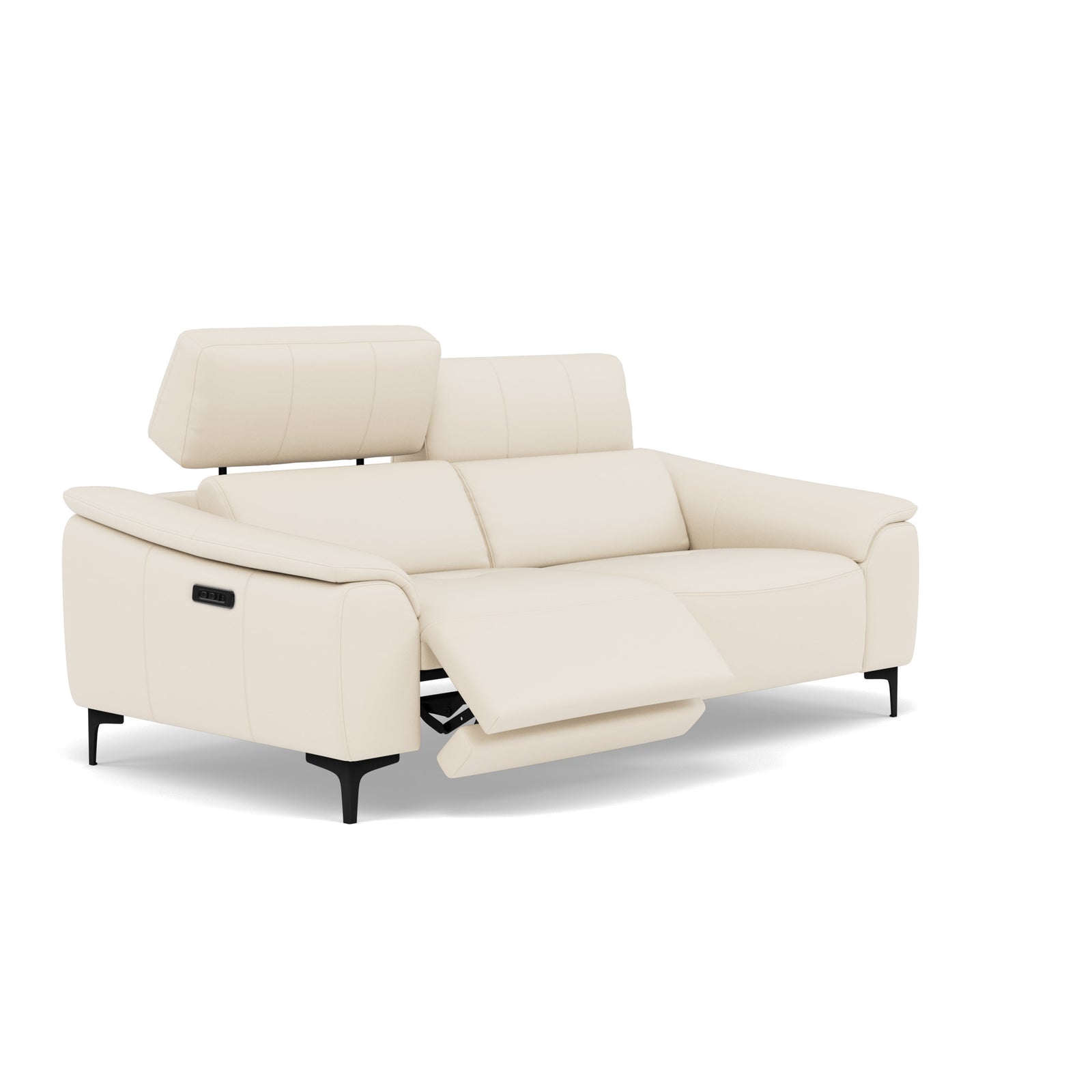 Nicoletti La Scala 3 Seater Sofa Power Recliner Lumbar Support - 3 Seater Sofa Power Recl Lumber Support CB Torello - Power With Power Headrest Footrest Lumbar & USB Sterling Home 3