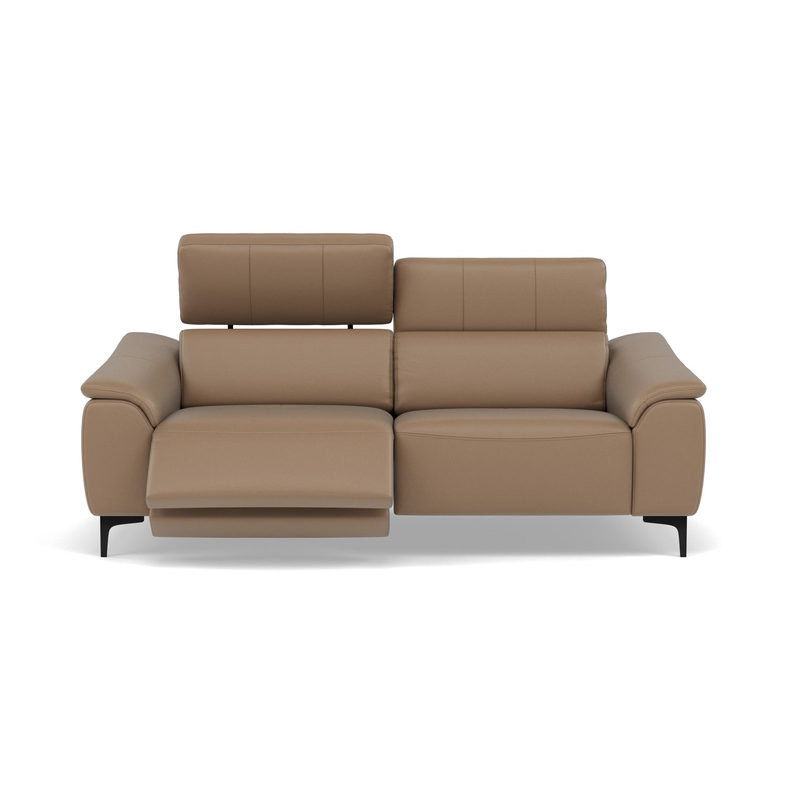 Nicoletti La Scala 3 Seater Sofa Power Recliner Lumbar Support - 3 Seater Sofa Power Recl Lumber Support CB Torello - Power With Power Headrest Footrest Lumbar & USB Sterling Home 10 Torello PS 312 Taupe