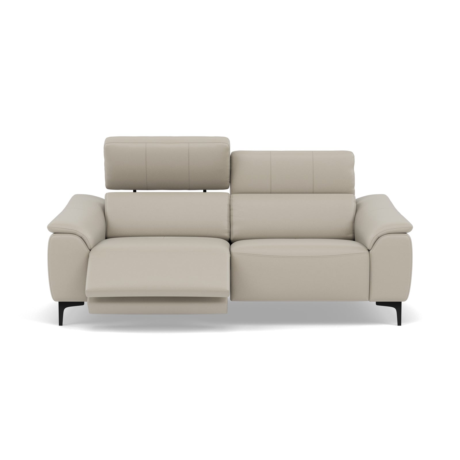 Nicoletti La Scala 3 Seater Sofa Power Recliner Lumbar Support - 3 Seater Sofa Power Recl Lumber Support CB Torello - Power With Power Headrest Footrest Lumbar & USB Sterling Home 8 Torello PS Tortora 328