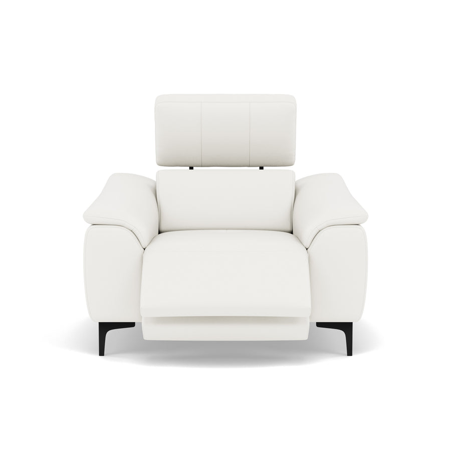 Nicoletti La Scala Power Recliner Chair Lumbar Support - Power Recliner Chair Lumber Support CK Botero - Power With Power Headrest Footrest Lumbar & USB Sterling Home 1 Botero 2153 Bianco