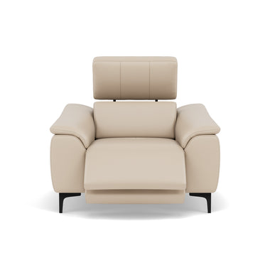 Nicoletti La Scala Power Recliner Chair Lumbar Support - Power Recliner Chair Lumber Support CK Botero - Power With Power Headrest Footrest Lumbar & USB Sterling Home 2 Botero 2156 Crema