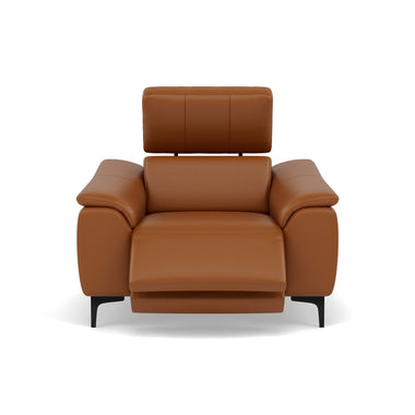Nicoletti La Scala Power Recliner Chair Lumbar Support - Power Recliner Chair Lumber Support CK Botero - Power With Power Headrest Footrest Lumbar & USB Sterling Home 3 Botero 2151 Cuoio