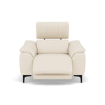Nicoletti La Scala Power Recliner Chair Lumbar Support - Power Recliner Chair Lumber Support CB Torello - Power With Power Headrest Footrest Lumbar & USB Sterling Home 1 Torello PS Bianco 93