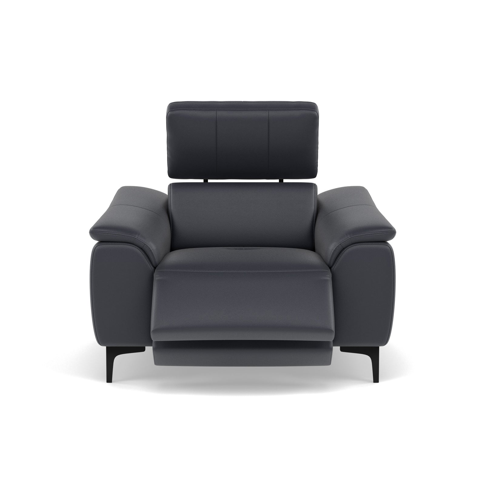 Nicoletti La Scala Power Recliner Chair Lumbar Support - Power Recliner Chair Lumber Support CB Torello - Power With Power Headrest Footrest Lumbar & USB Sterling Home 7 Torello PS Blu -S 81