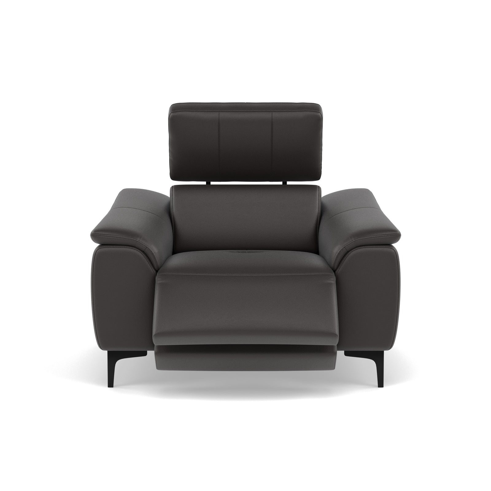 Nicoletti La Scala Power Recliner Chair Lumbar Support - Power Recliner Chair Lumber Support CB Torello - Power With Power Headrest Footrest Lumbar & USB Sterling Home 6 Torello PS Chocol -S 91