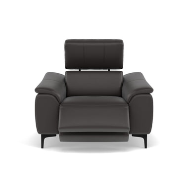 Nicoletti La Scala Power Recliner Chair Lumbar Support - Power Recliner Chair Lumber Support CB Torello - Power with Power Headrest and Power Lumbar Sterling Home 6 Torello PS Chocol -S 91