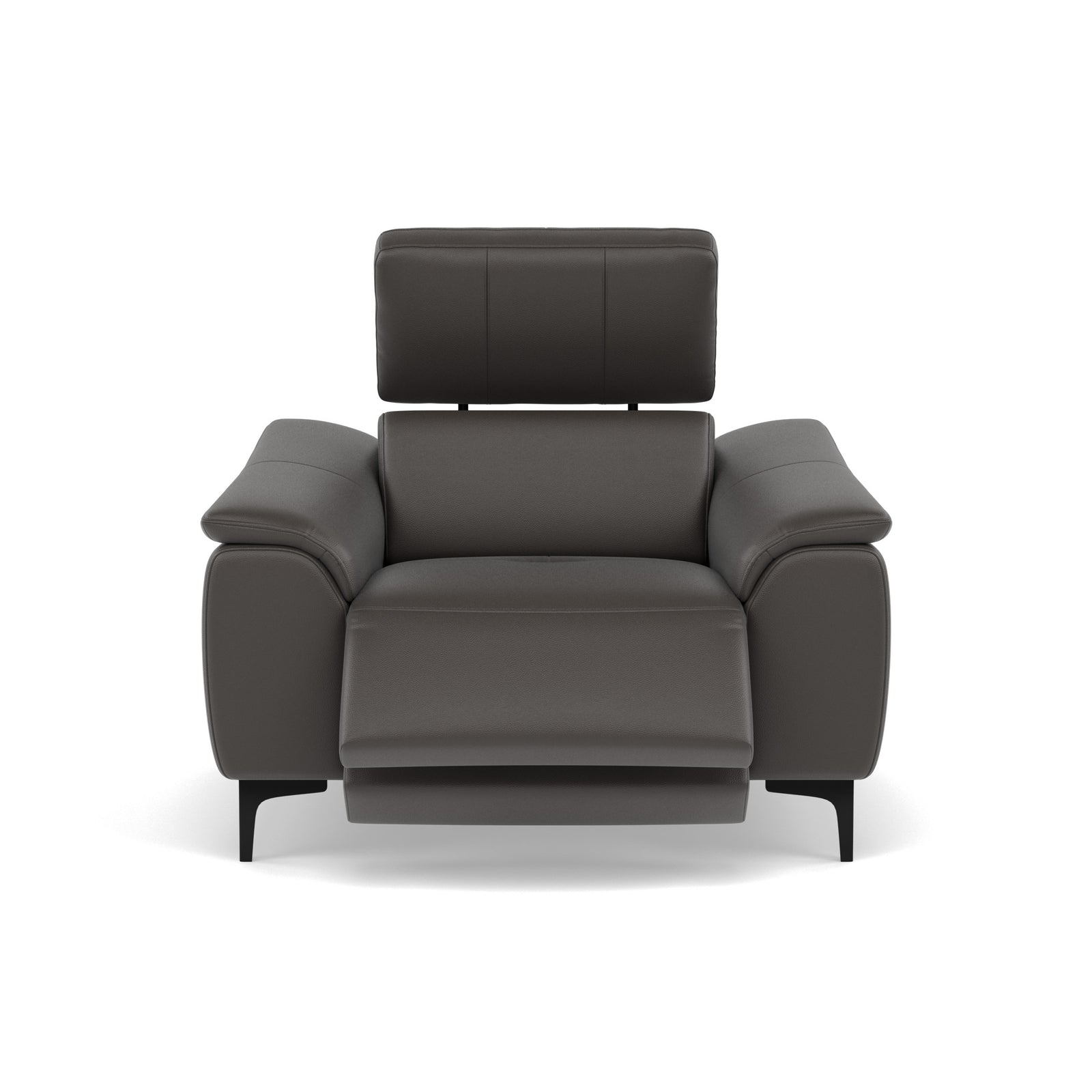 Nicoletti La Scala Power Recliner Chair Lumbar Support - Power Recliner Chair Lumber Support CB Torello - Power With Power Headrest Footrest Lumbar & USB Sterling Home 9 Torello PS Grigio Scuro 327