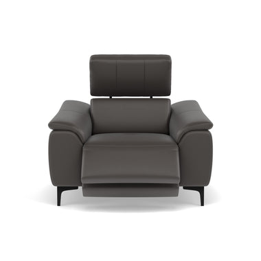 Nicoletti La Scala Power Recliner Chair Lumbar Support - Power Recliner Chair Lumber Support CB Torello - Power with Power Headrest and Power Lumbar Sterling Home 9 Torello PS Grigio Scuro 327