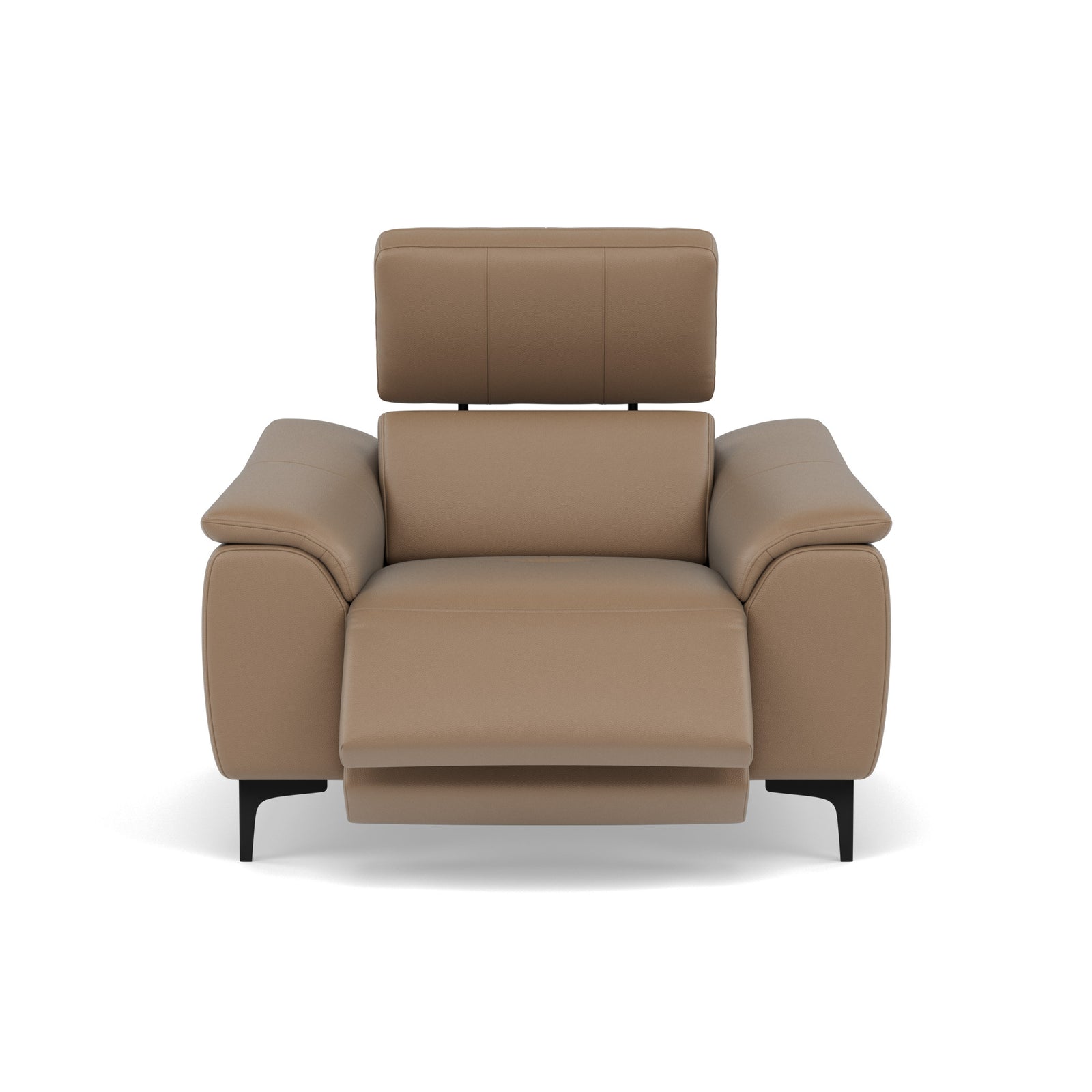 Nicoletti La Scala Power Recliner Chair Lumbar Support - Power Recliner Chair Lumber Support CB Torello - Power With Power Headrest Footrest Lumbar & USB Sterling Home 10 Torello PS 312 Taupe