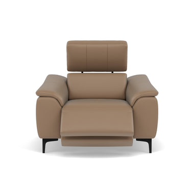 Nicoletti La Scala Power Recliner Chair Lumbar Support - Power Recliner Chair Lumber Support CB Torello - Power with Power Headrest and Power Lumbar Sterling Home 10 Torello PS 312 Taupe