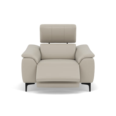 Nicoletti La Scala Power Recliner Chair Lumbar Support - Power Recliner Chair Lumber Support CB Torello - Power with Power Headrest and Power Lumbar Sterling Home 8 Torello PS Tortora 328