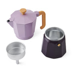 La Cafetiere Purple 6 Cup Espresso Maker - SALE LC Espresso Maker 2 Tone 6 Cup Purple Sterling Home 3